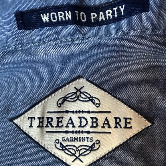 Threadbare Button up Shirt - Worn to Party - Small - Picture 3 of 4